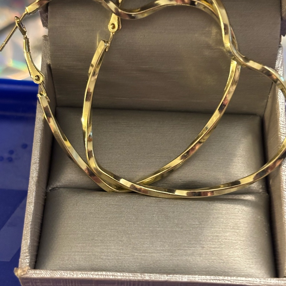 NWOT: Gold Hoop Earrings